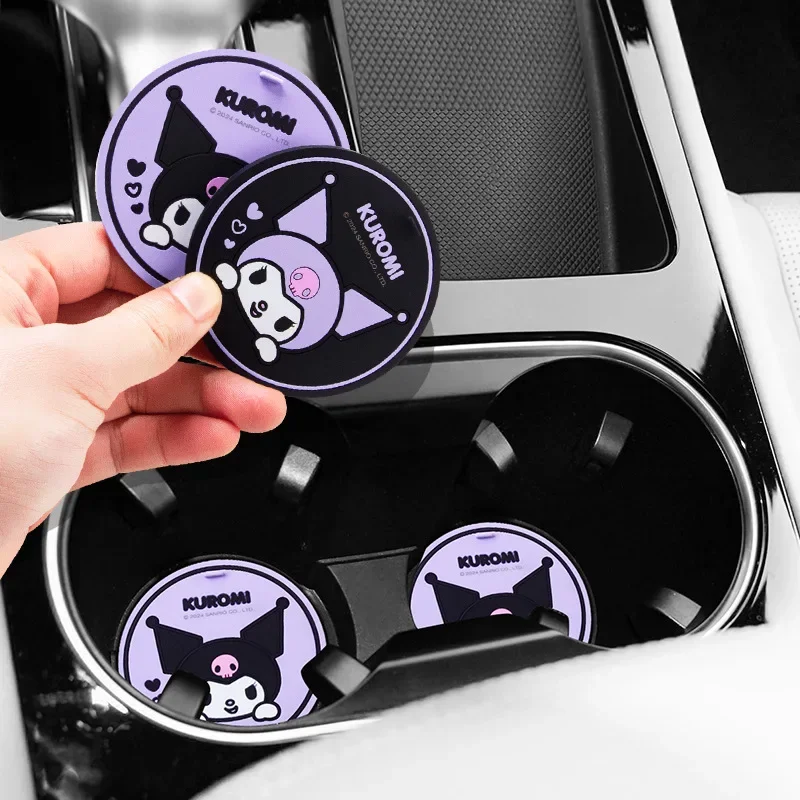 Kawaii Tech Accessories - 2 Peças Sanrio Kuromi Porta-Copos para