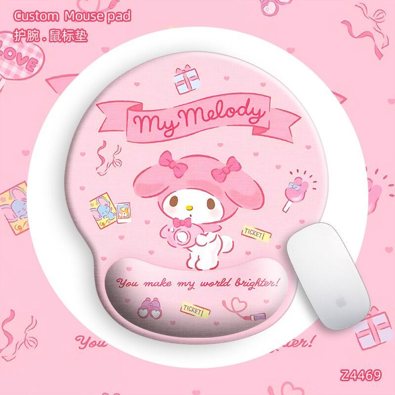 Kawaii Tech Accessories - Mouse Pad de Pulso com Personagem